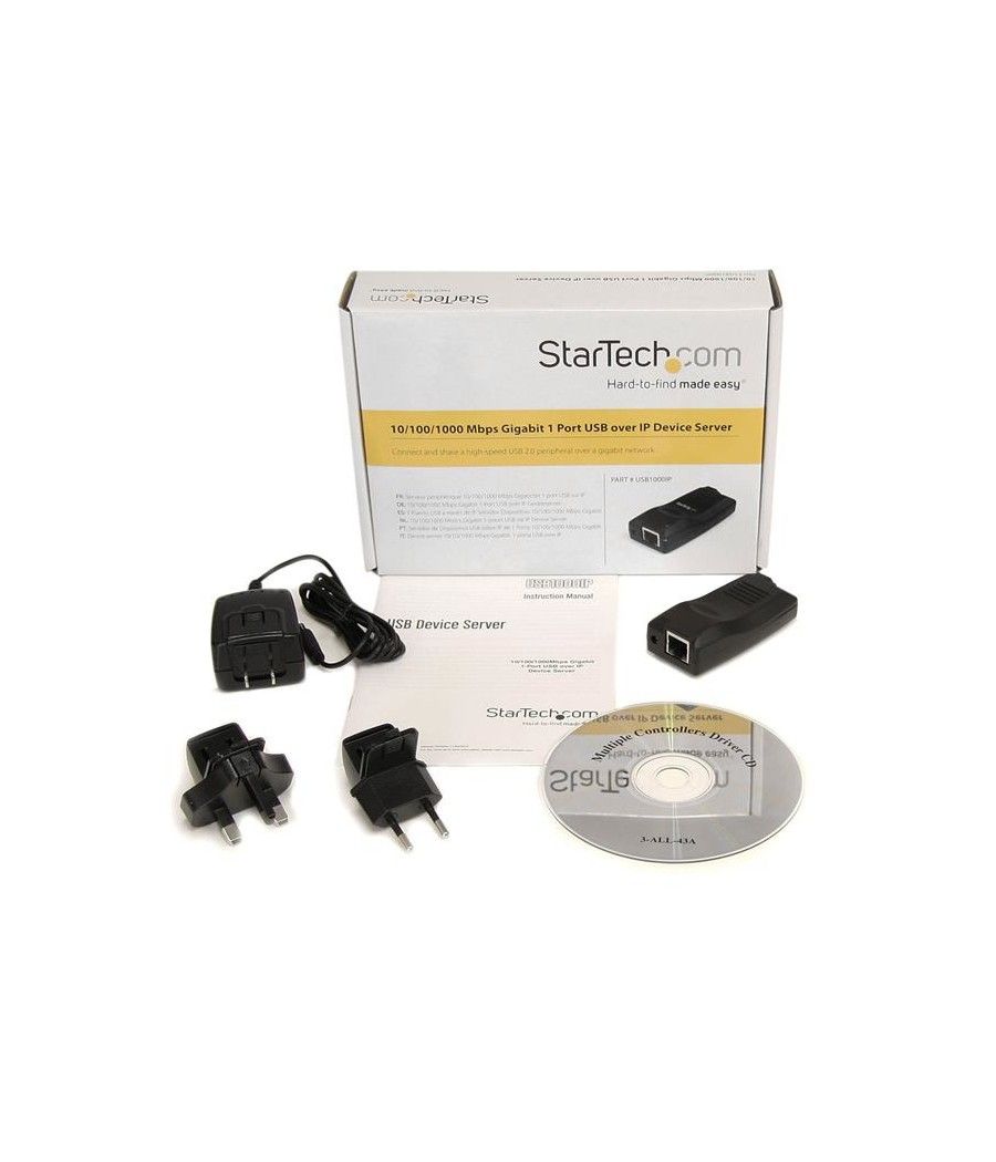 StarTech.com Servidor de Dispositivos 1 Puerto USB 2.0 Sobre Red Gigabit Ethernet con IP - Adaptador Conversor - Imagen 4