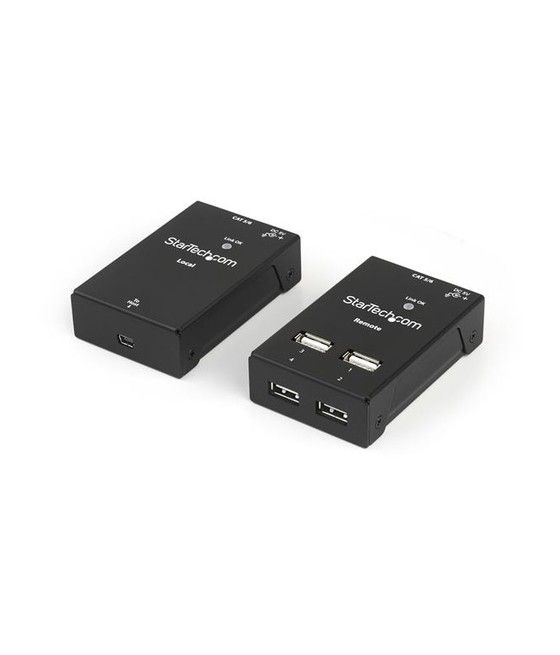 StarTech.com Extensor Alargador USB 2.0 de 4 puertos por cable Cat5 o Cat6 - Hasta 50 metros - Imagen 1