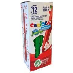 Carioca rotulador jumbo punta maxi verde caja 12 ud