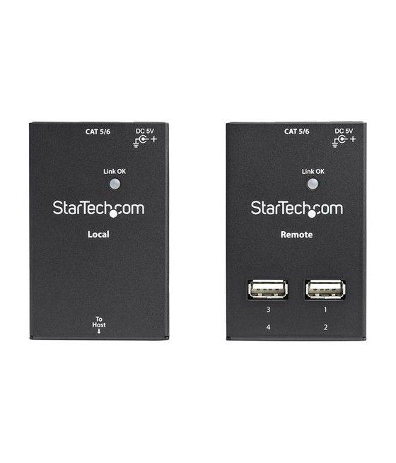 StarTech.com Extensor Alargador USB 2.0 de 4 puertos por cable Cat5 o Cat6 - Hasta 50 metros - Imagen 5