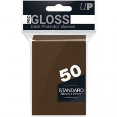 Fundas estándar ultra pro color marron para cartas paquete de 50