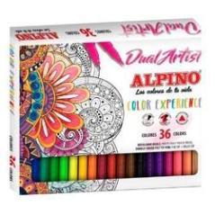 Alpino estuche 36 rotuladores color experience dual artist doble punta perfila/colorea c/surtidos