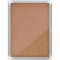 Nobo vitrina interior para 4 hojas a4 con superficie de corcho