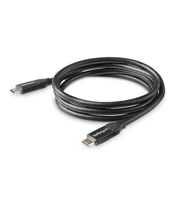 StarTech.com Cable de 1m USB-C a USB-C con capacidad para Entrega de Alimentación de 5A - USB TipoC - Cable de Carga USBC - USB 