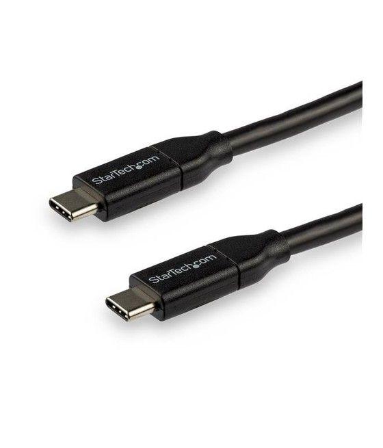 StarTech.com Cable de 3m USB-C a USB-C con capacidad para Entrega de Alimentación de 5A - USB TipoC - Cable de Carga USBC - USB 