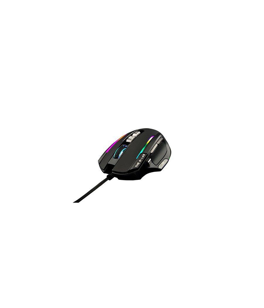 G-lab illuminated gaming mouse - 4800 dpi - software - black (kult-nitrogen-atom)