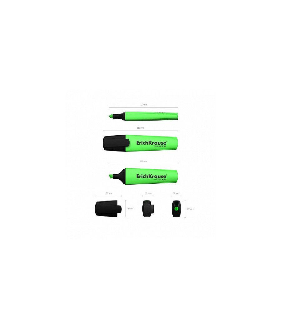 Fluorescente visioline v-12, color: verde erich krause 32497 pack 10 unidades