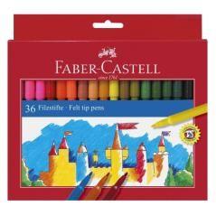 Estuche cartón 36 rotuladores escolares faber castell 554236