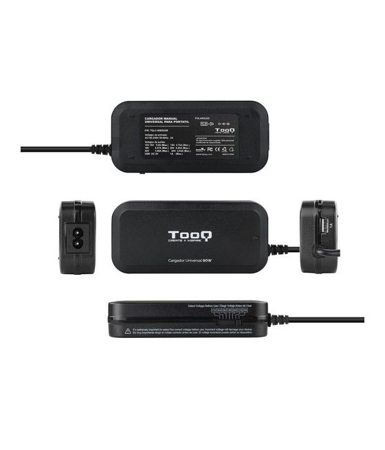 TooQ TQLC-90BS02M cargador de dispositivo móvil Negro Interior - Imagen 4