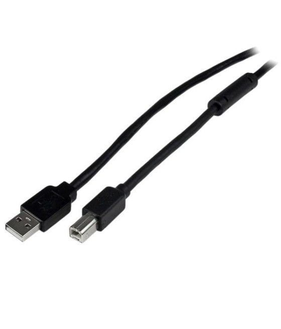 StarTech.com Cable 20 Metros 20m USB B Macho a USB A Macho Activo Amplificado USB 2.0 - Impresora - Imagen 2