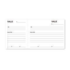 Talonario liderpapel vales tres en folio 104 pack 10 unidades