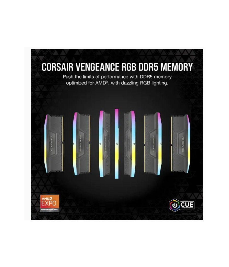 Memoria corsair ddr5 64gb 2x32gb pc5200 vengeance rgb cmh64gx5m2b5200z40k