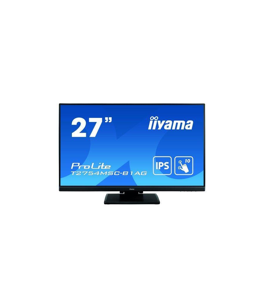 Iiyama prolite t2754msc-b1ag monitor pantalla táctil 68,6 cm (27") 1920 x 1080 pixeles multi-touch multi-usuario negro