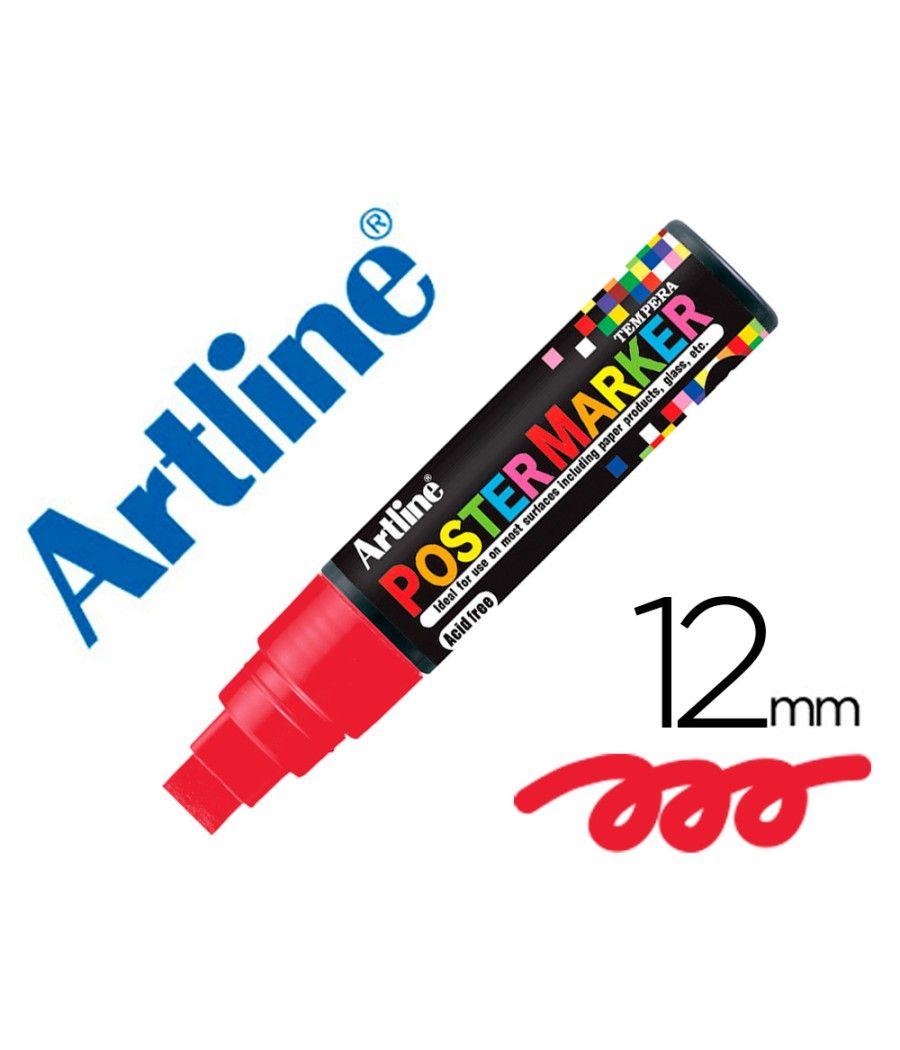 Rotulador artline poster marker epp-12 punta redonda 12 mm color rojo