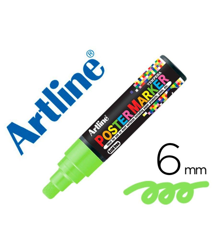 Rotulador artline poster marker epp-6-ver flu punta redonda 6 mm color verde flúor