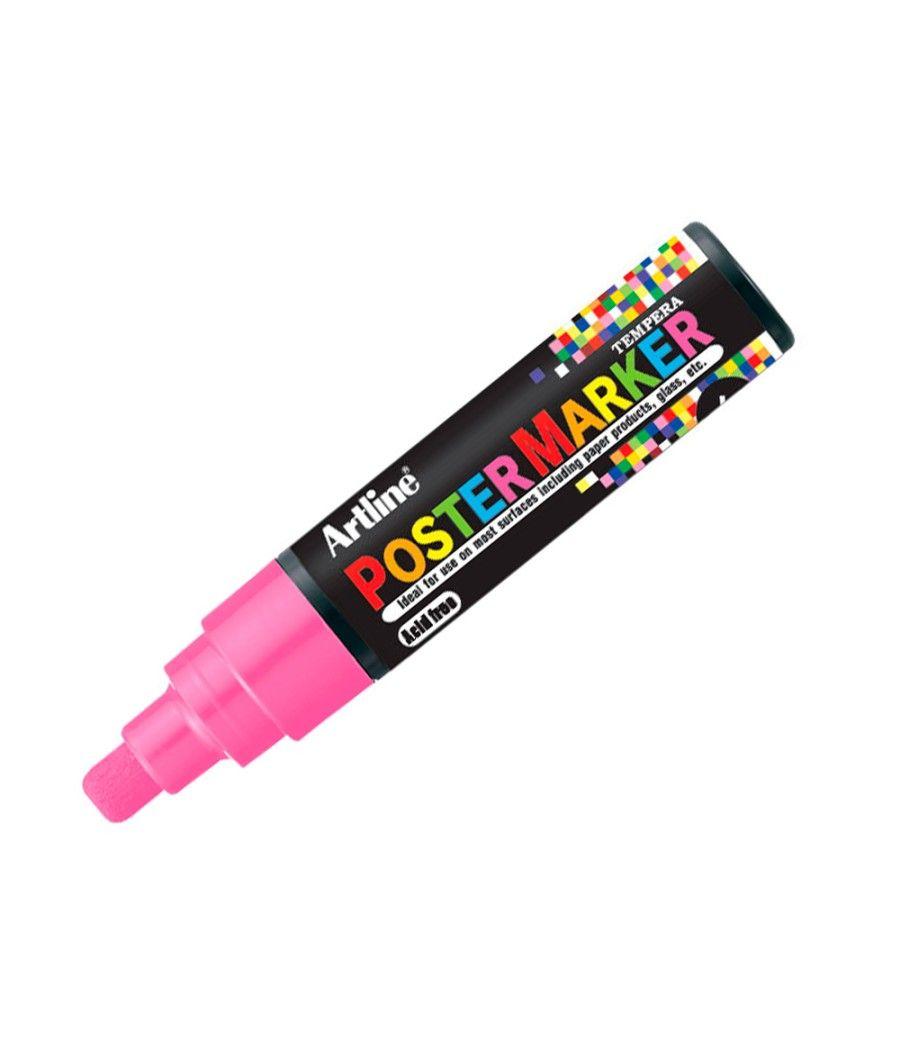 Rotulador artline poster marker epp-6-ros flu punta redonda 6 mm color rosa flúor