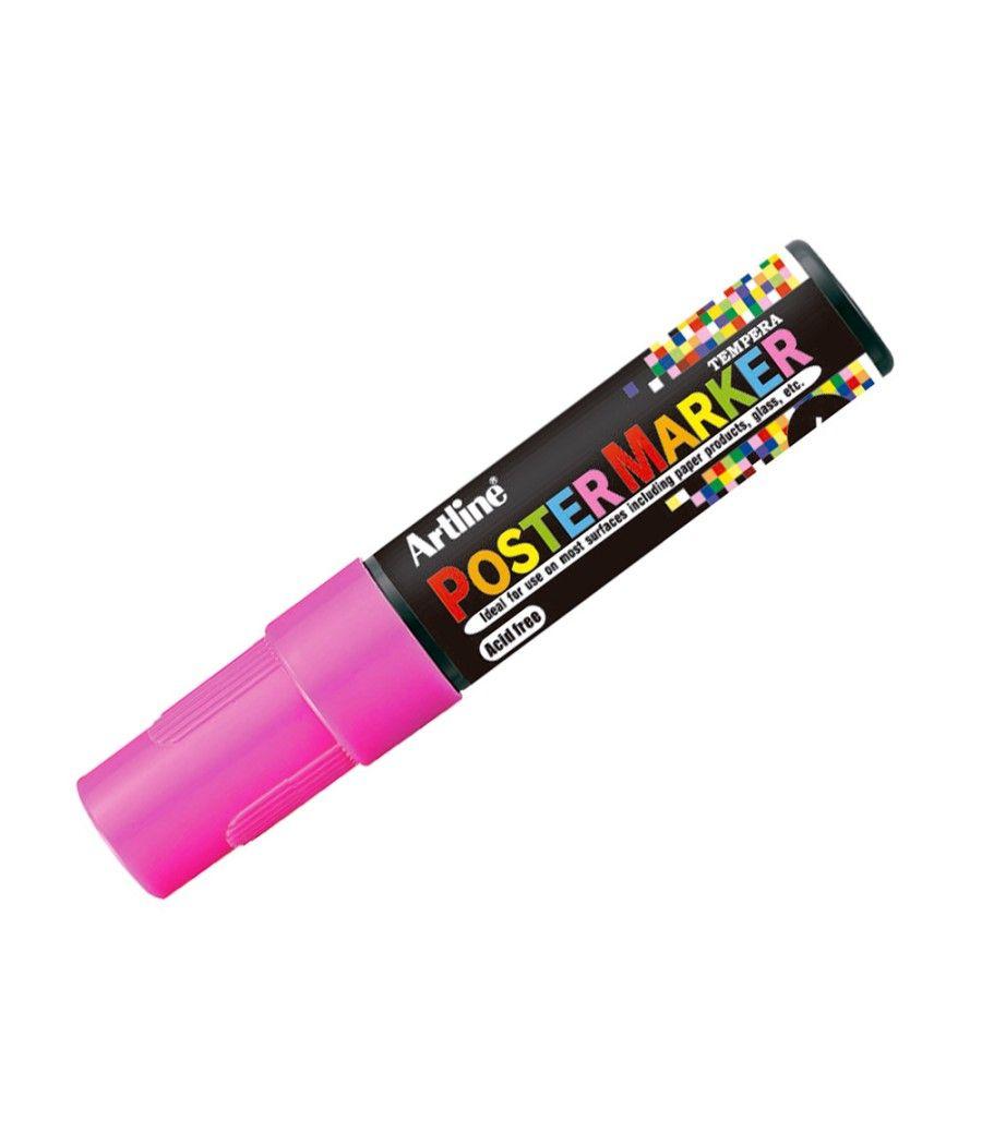 Rotulador artline poster marker epp-6-ros flu punta redonda 6 mm color rosa flúor