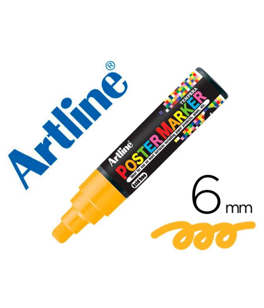 Rotulador artline poster marker epp-6-nar flu punta redonda 6 mm color naranja flúor