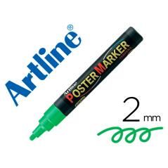 Rotulador artline poster marker epp-4-ver flu punta redonda 2 mm color verde flúor