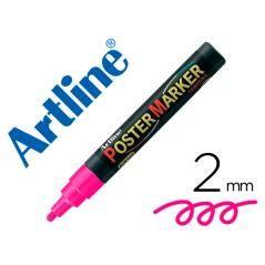 Rotulador artline poster marker epp-4-ros flu punta redonda 2 mm color rosa flúor