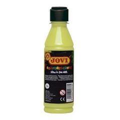 Jovi témpera fosforescente botella de 250ml amarillo