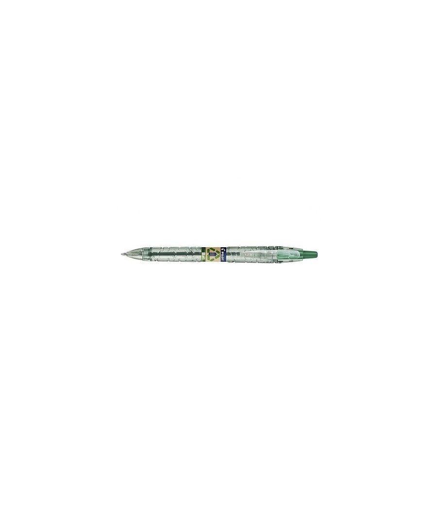 Bolígrafo ecoball base aceite 1.0 mm verde pilot bp-b2peb-m-g-bg pack 10 unidades