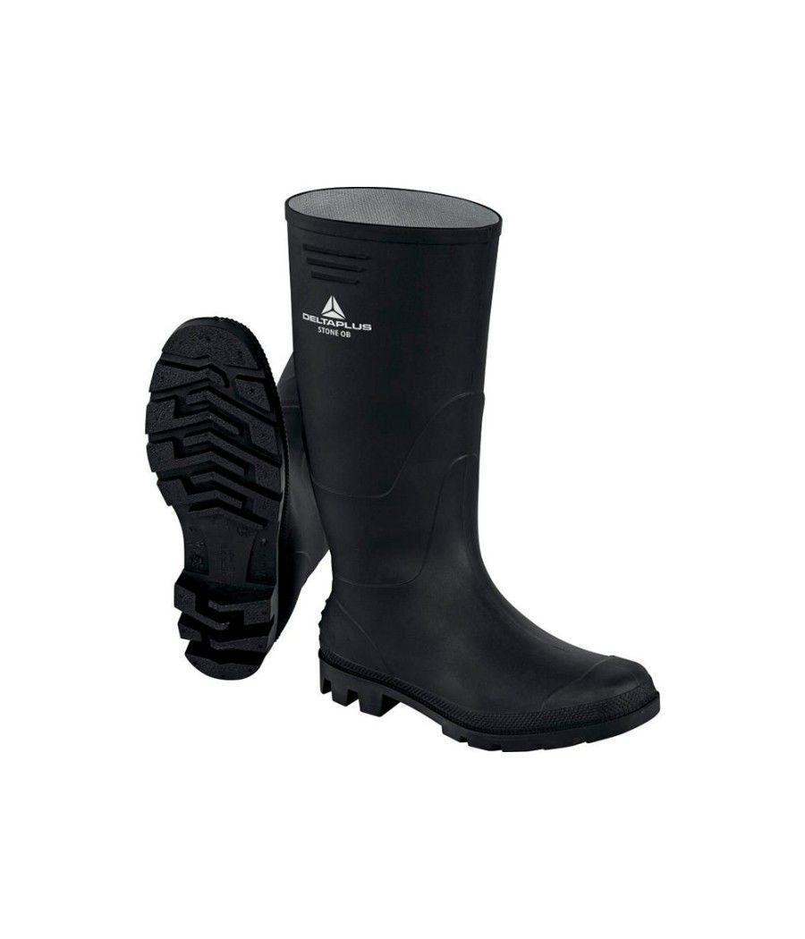 Botas deltaplus de seguridad stone pvc negro suela de tacos talla 38