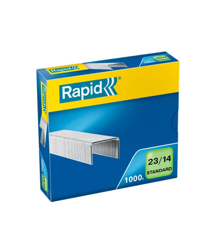 Grapas rapid 23/14 mm galvanizada caja de 1000 unidades