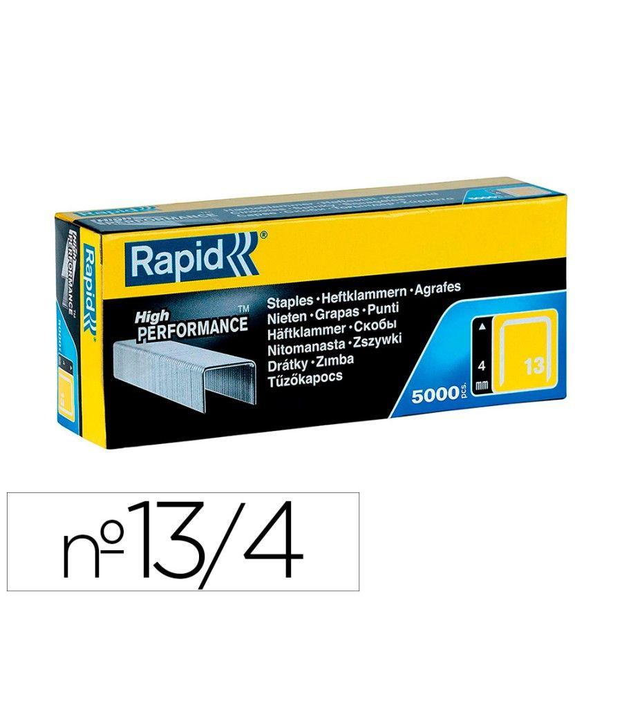 Grapas rapid 13/4 mm galvanizada caja de 5000 unidades