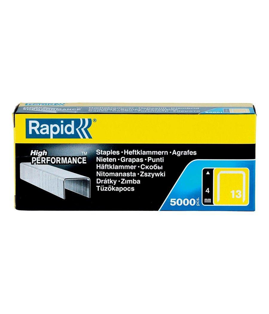 Grapas rapid 13/4 mm galvanizada caja de 5000 unidades