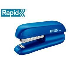 Grapadora rapid f5 mini plástico capacidad de grapado 10 hojas usa grapas n 10 color azul