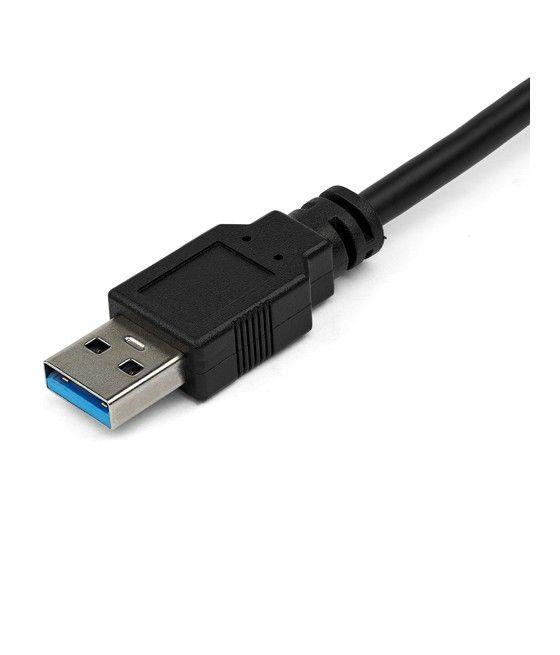 StarTech.com Adaptador de Red Ethernet Gigabit Externo USB 3.0 con Concentrador Incorporado de 2 Puertos USB - Imagen 2