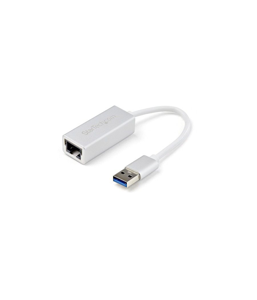 StarTech.com Adaptador de Red Ethernet Gigabit Externo USB 3.0 - Plateado - Imagen 1