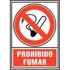 Señal prohibido fumar 210x297mm pvc rojo archivo2000 6174-02 rj