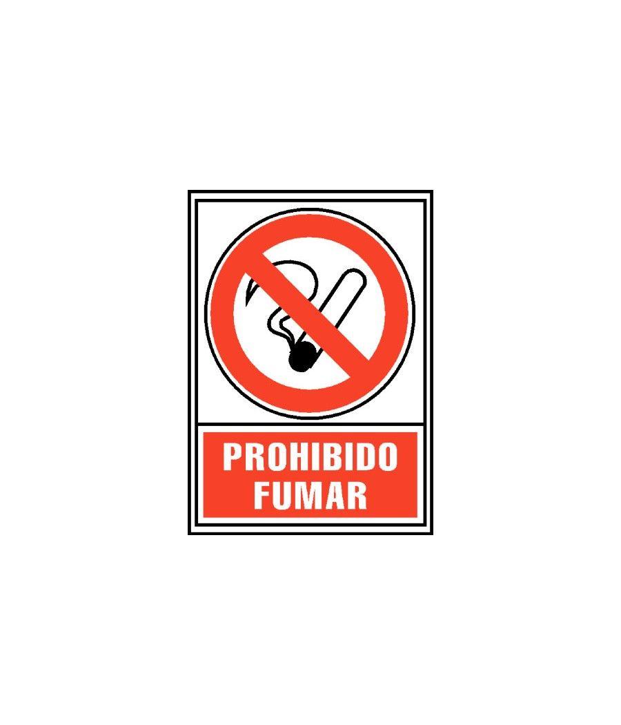 Señal prohibido fumar 210x297mm pvc rojo archivo2000 6174-02 rj