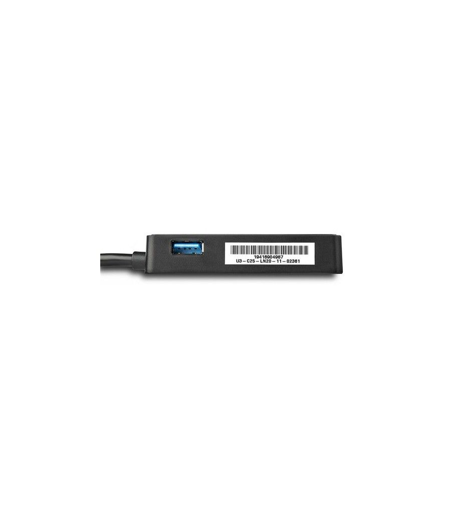 StarTech.com Adaptador Tarjeta de Red NIC Externa USB 3.0 de 1 Puerto Gigabit Ethernet RJ45 y Puerto USB - Negro - Imagen 3