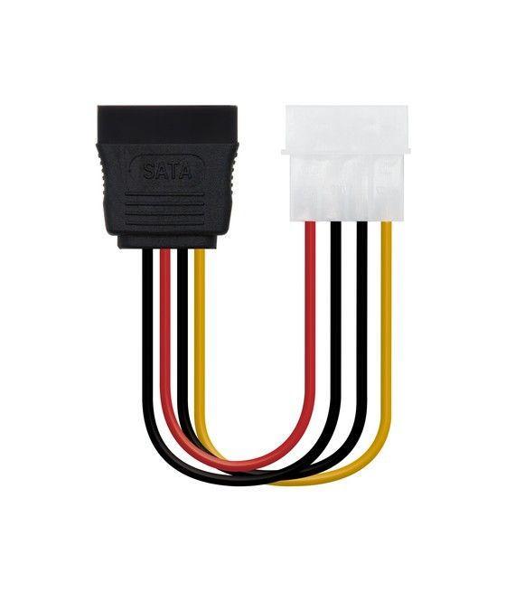 Nanocable CABLE SATA ALIMENTACION 5.25"(MOLEX 4PIN)/M-SATA/H 16CM OEM - Imagen 1