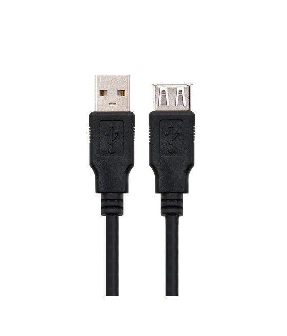 Nanocable CABLE USB 2.0, TIPO A/M-A/H, NEGRO, 1.8 M - Imagen 2