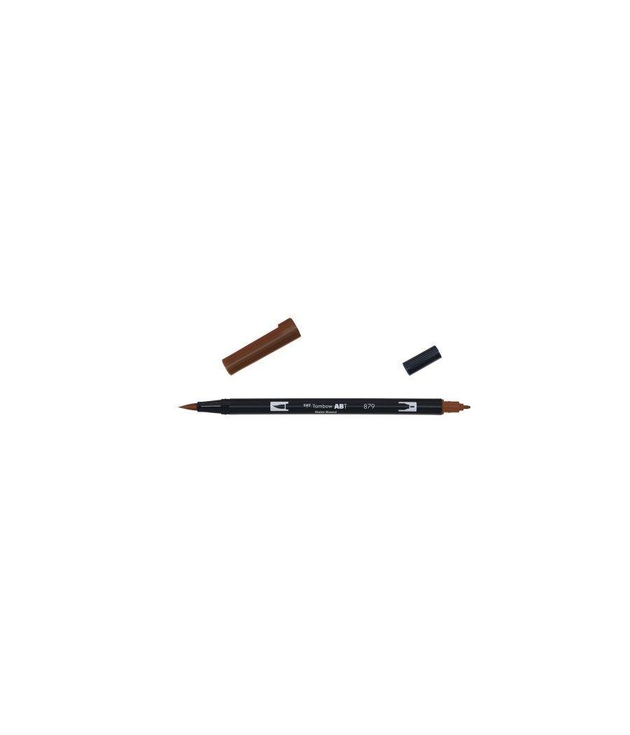 Rotulador doble punta pincel dual brush-879 - color brown. tombow abt-879 pack 6 unidades