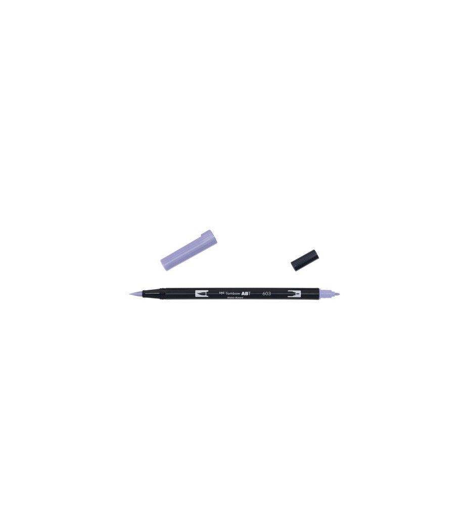 Rotulador doble punta pincel dual brush-603 - color periwinkle. tombow abt-603 pack 6 unidades