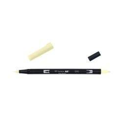 Rotulador doble punta pincel dual brush-090 - color baby yellow. tombow abt-090 pack 6 unidades