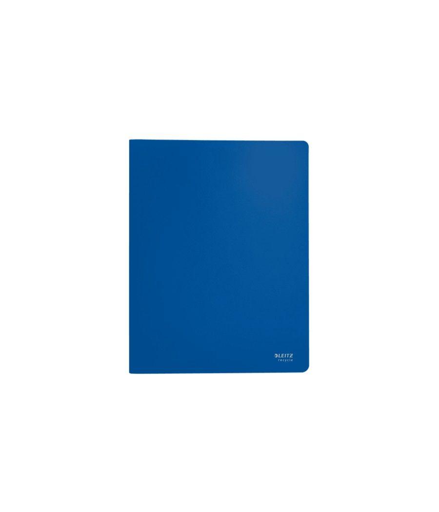 Carpeta polipropileno con 40 fundas a4 recycle azul leitz 46770035