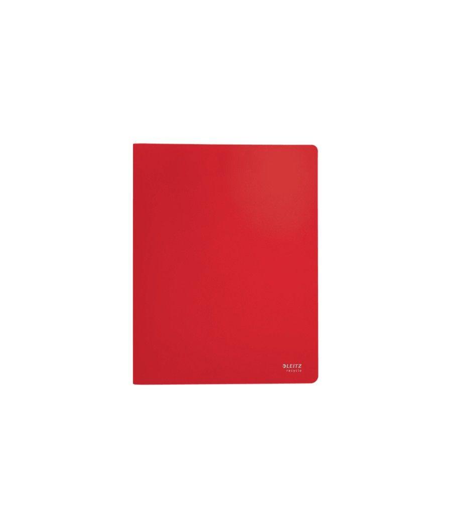 Carpeta polipropileno con 40 fundas a4 recycle rojo leitz 46770025