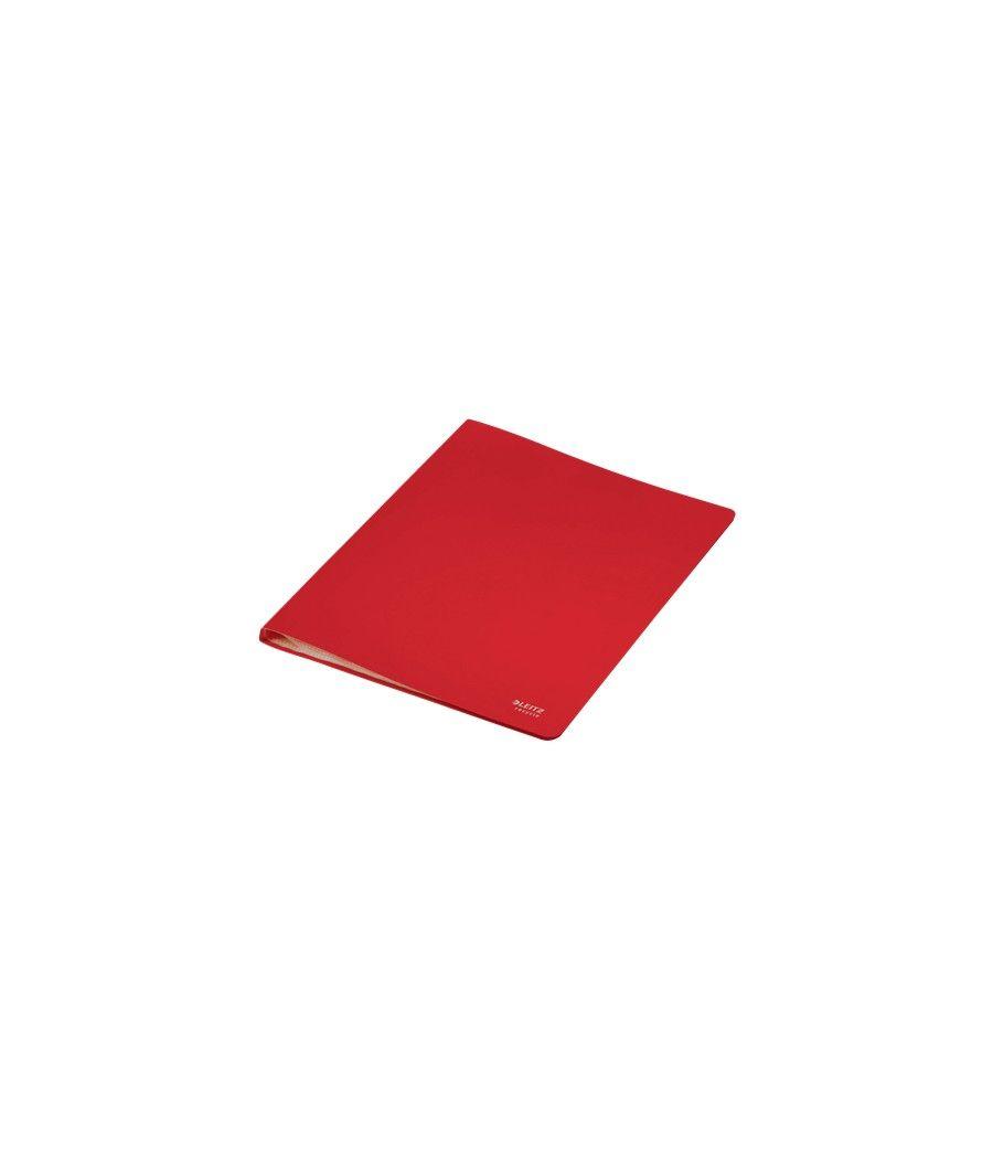 Carpeta polipropileno con 40 fundas a4 recycle rojo leitz 46770025