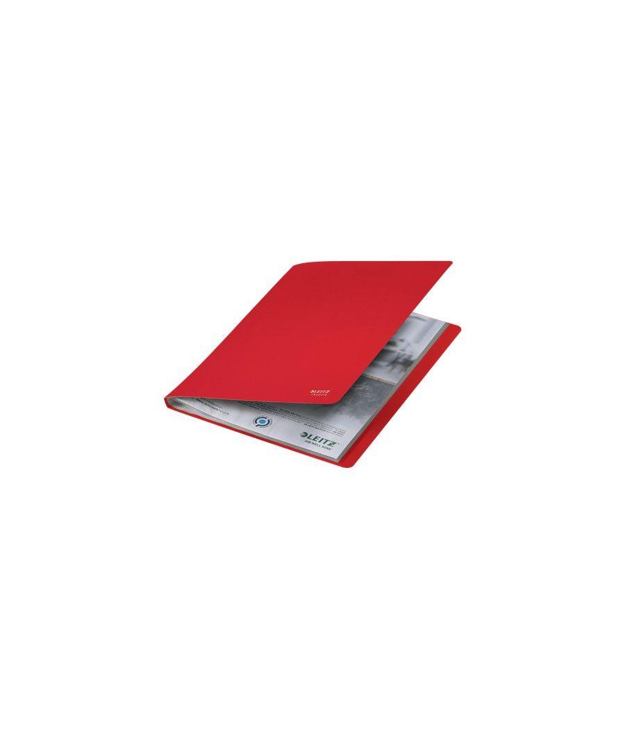 Carpeta polipropileno con 40 fundas a4 recycle rojo leitz 46770025