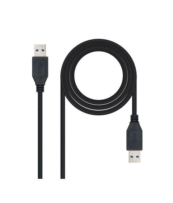 Nanocable 10.01.1002-BK cable USB 2 m USB 3.2 Gen 1 (3.1 Gen 1) USB A Negro - Imagen 1