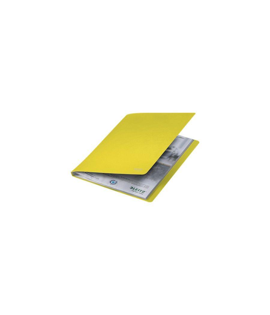 Carpeta polipropileno con 40 fundas a4 recycle amarillo leitz 46770015