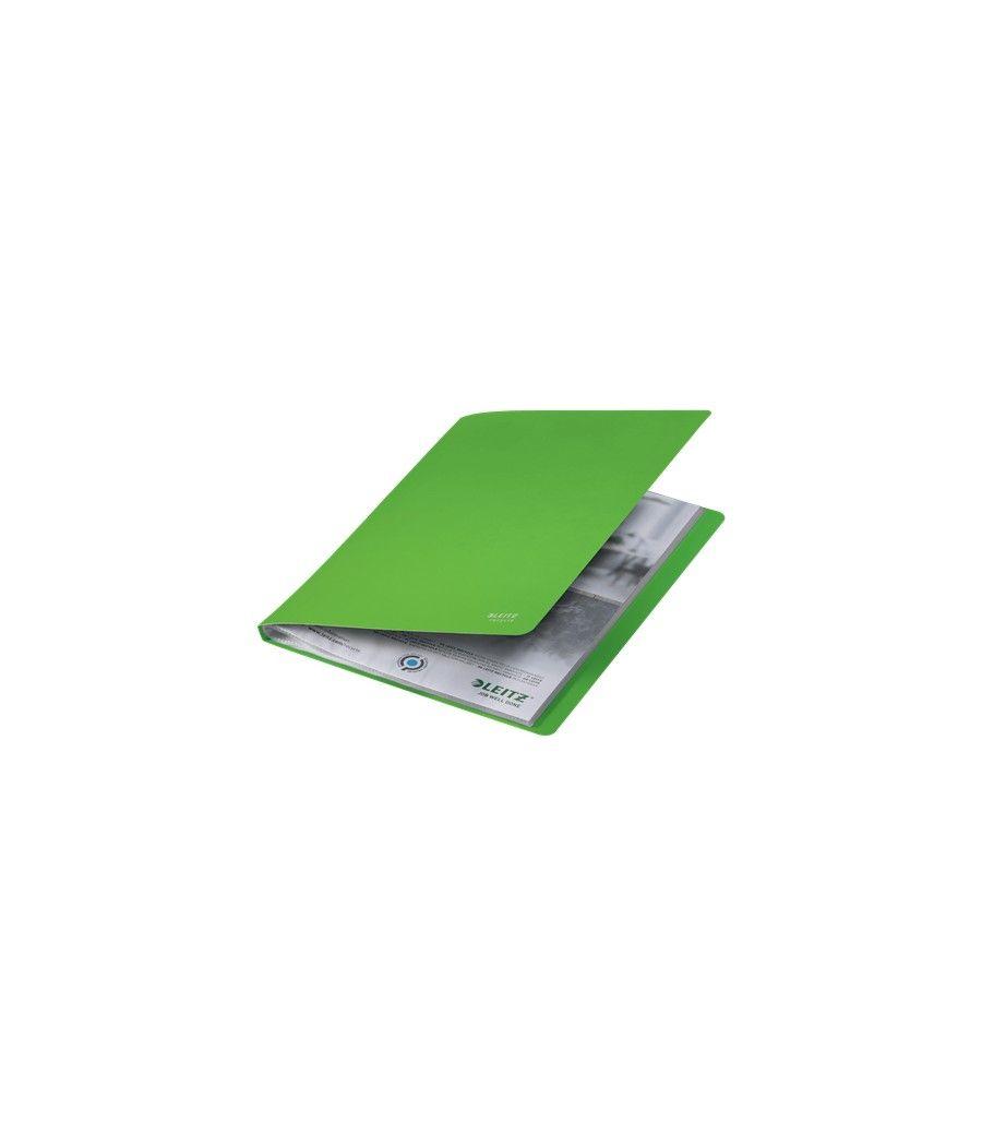 Carpeta polipropileno con 20 fundas a4 recycle verde leitz 46760055