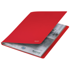 Carpeta polipropileno con 20 fundas a4 recycle rojo leitz 46760025