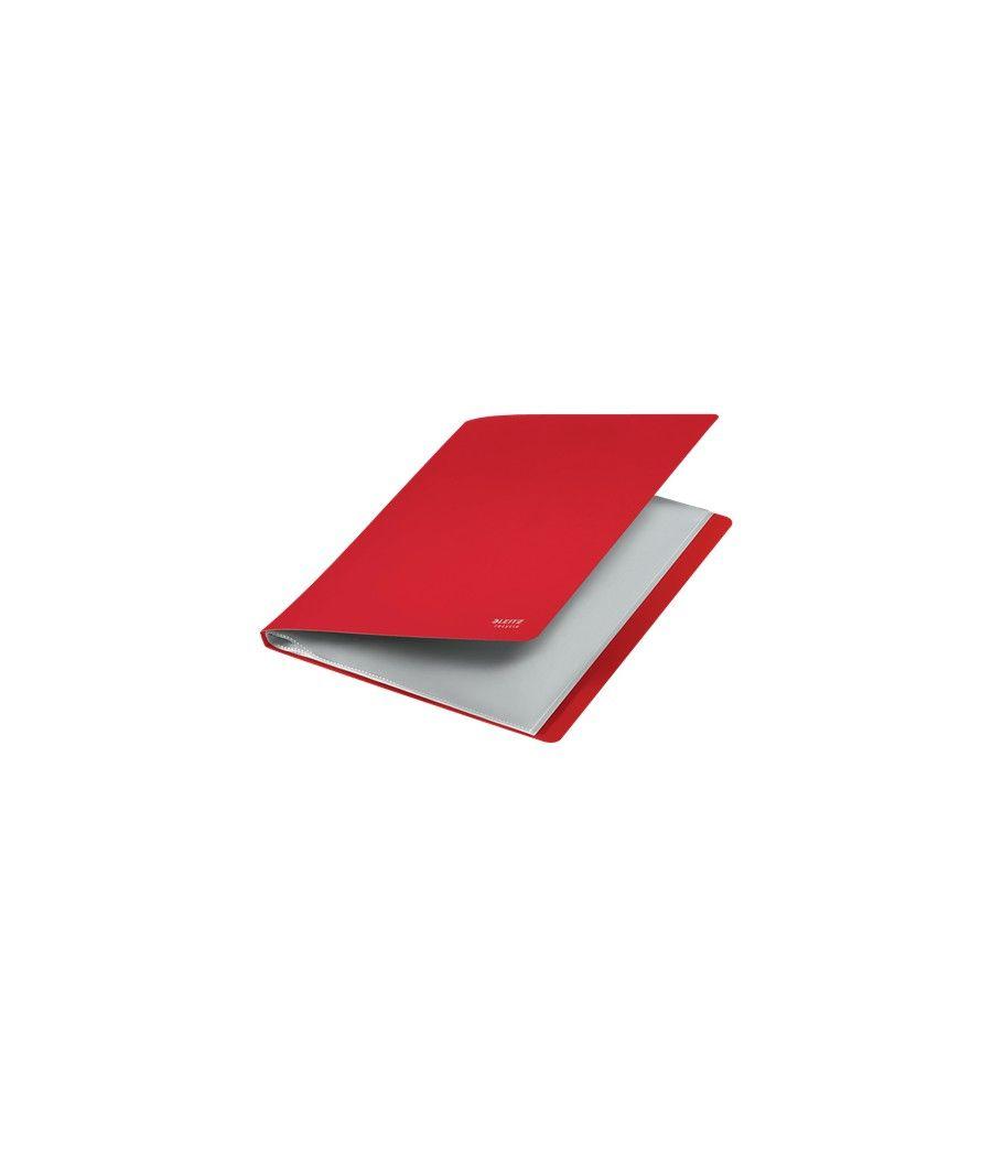 Carpeta polipropileno con 20 fundas a4 recycle rojo leitz 46760025